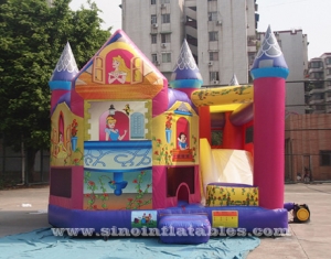 kids inflatable princess castle with slide