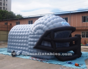 giant baseball inflatable helmet tunnel tent