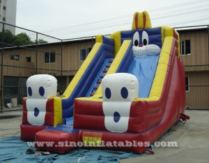 big rabbit kids inflatable slide