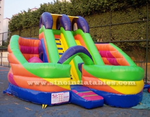 millenmium kids inflatable slide with obstacles N tunnel