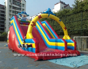 kids inflatable pirate slide