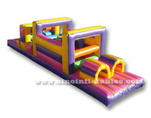 Colorful kids inflatable obstacle course