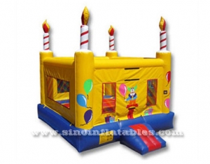 kids birthday cake inflatable bouncy castle