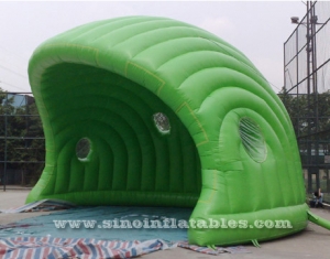 big advertising green inflatable shell tent