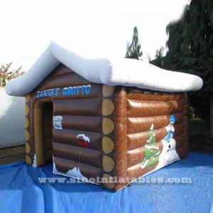 outdoor Christmas inflatable Santa's grotto