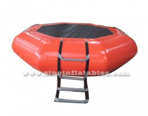 inflatable trampoline combined with ladder without springs