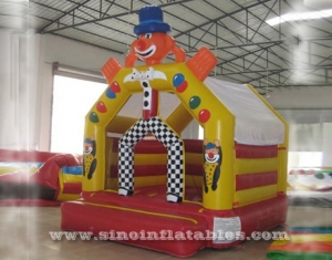 kids clown inflatable bouncy castle