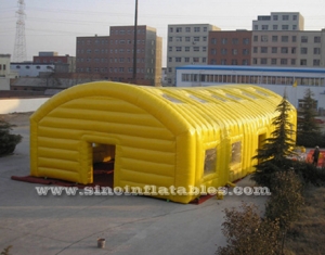 yellow sports playground giant inflatable tent