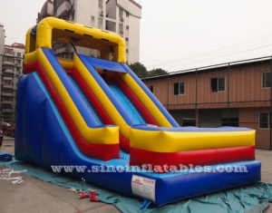 front load kids inflatable dry slide