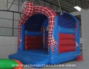 kids party spiderman inflatable bouncy castle with roof