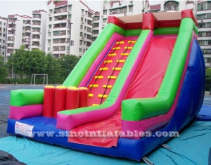 kids party inflatable slide with pillars