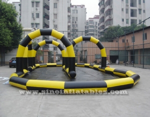 go karts inflatable race track