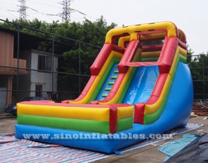 rainbow inflatable slide