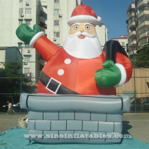 Giant funny inflatable Santa Claus
