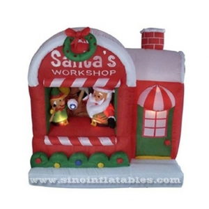 Newest outdoor advertising inflatable Christmas house