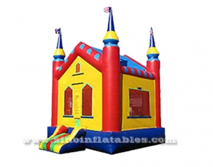 outdoor kids high castle bounce house