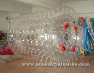 cylinder shape PVC inflatable water roller ball
