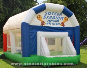 kids inflatable football court with roof