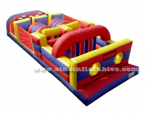 kids parties backyard inflatable obstacle course game