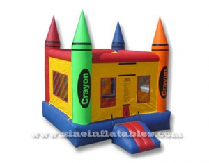 kids crayon small bounce house