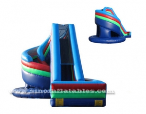 big kids spiral inflatable slide