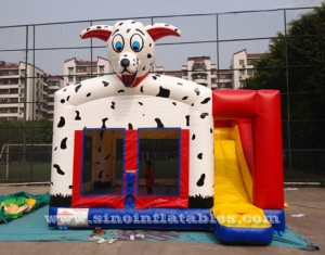 Spotted dog inflatable bounce house