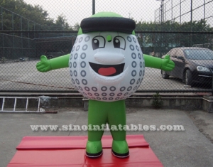 outdoor inflatable golf ball moving cartoon