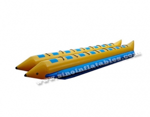 Custom made double rows 16 person inflatable flying fish boat
