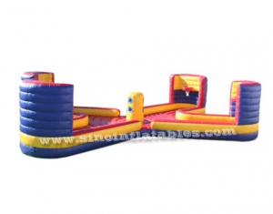 4 persons interactive inflatable sports bungee game