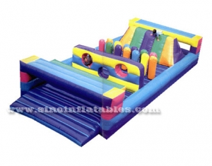 Outdoor kids inflatable obstacle game