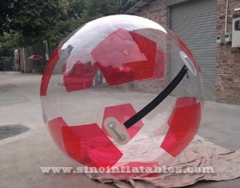 soccer type inflatable walk on water ball