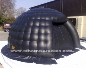 small black bubble inflatable igloo tent