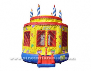 kids birthday cake inflatable bouncer