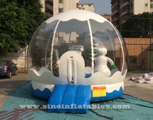 north pole snowman inflatable bouncy castle