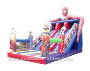6 meters high kids inflatable spiderman slide