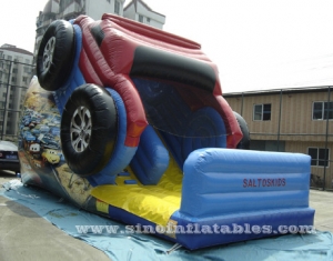 big wheel kids inflatable car slide