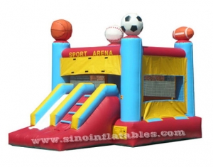 sports theme inflatable combo
