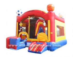 sport theme commercial inflatable jumping castle