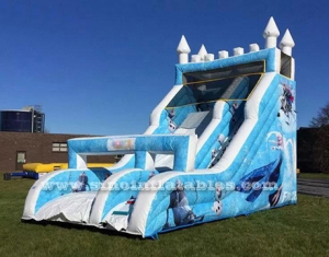 7 meters high big kids inflatable frozen slide