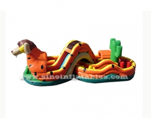 big dog obstacle inflatable playground