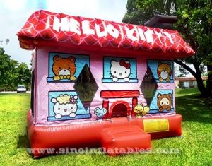 hello kitty house kids inflatable bouncy castle