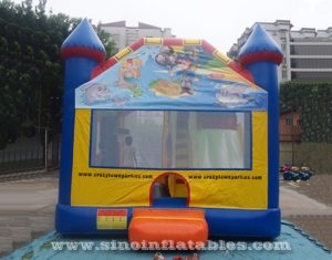 kids paradise bounce house with slide