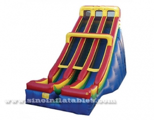 double lane giant adults inflatable slide