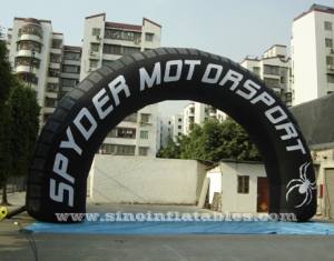 big black tire inflatable advertising arch