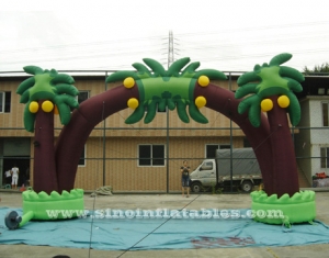 tropical coconut tree inflatable advertising arch
