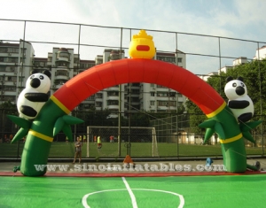 China panda big inflatable advertising arch