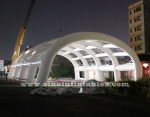 white giant inflatable stage tent