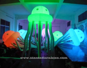 inflatable jellyfish with LED lights