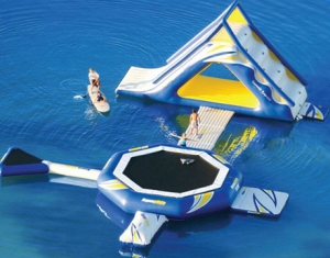 kids N adults inflatable floating water island