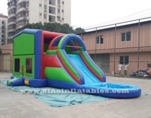 5in1 kids inflatable bounce house with water slide